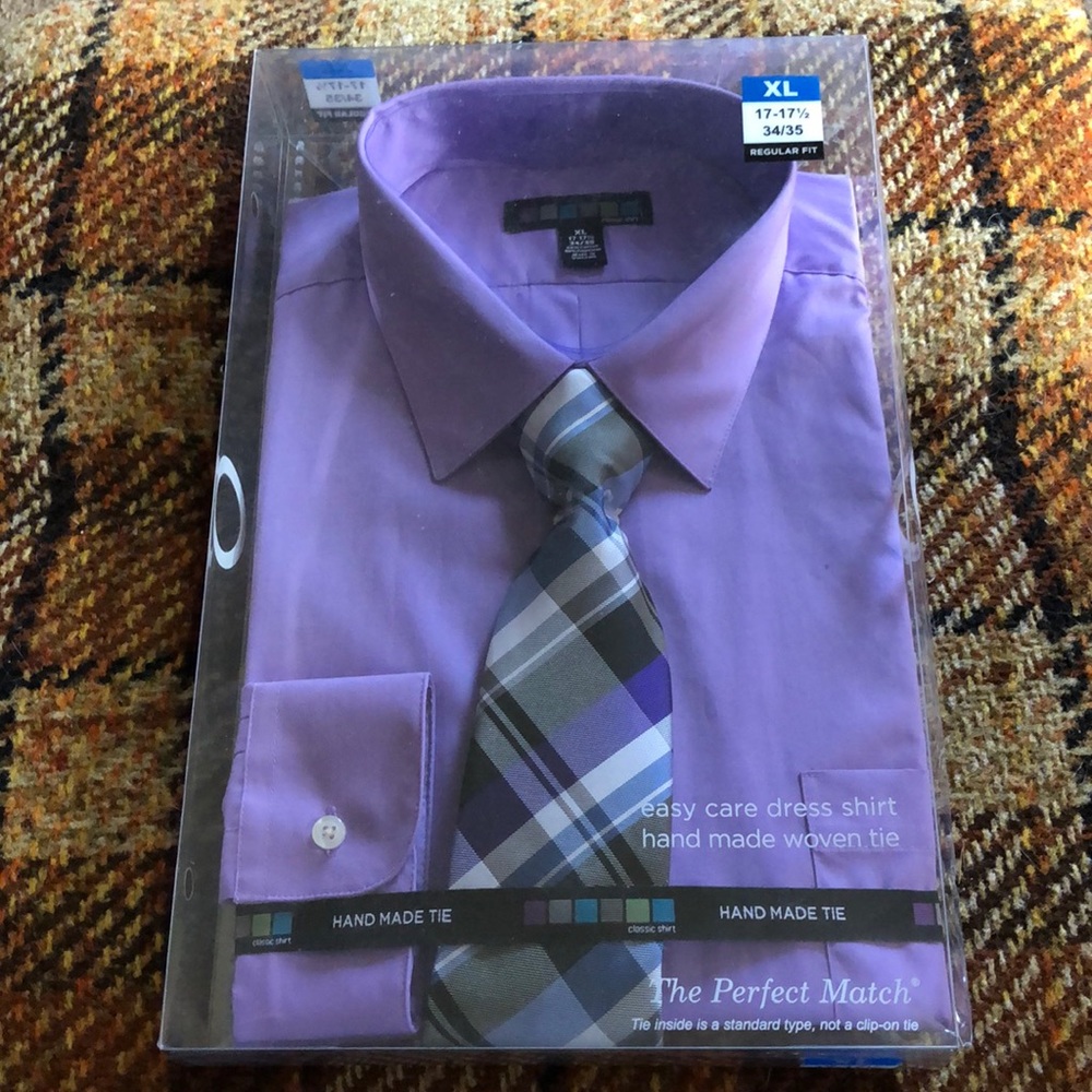 The Perfect Match - men’s dress shirt with tie!